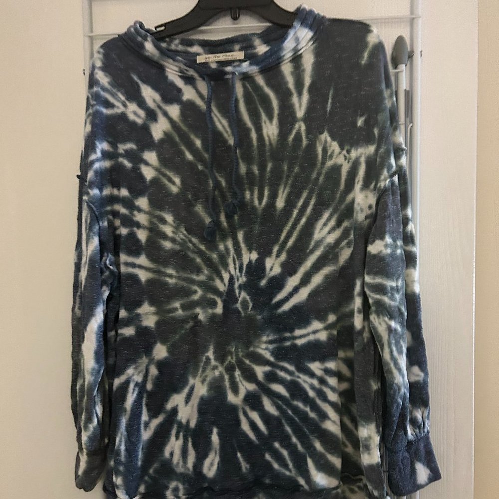 Medium Free People Mock Neck Tie-dye Sweatshirt